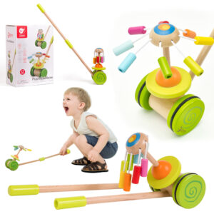 VIGA Drewniana Zjeżdżalnia dla Zwierzątek Dżungla 7 el.