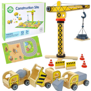 30012026697c819535938.jpeg WOOPIE GREEN Drewniana Kostka Aktywności Multifunkcyjna Edukacyjna Sorter